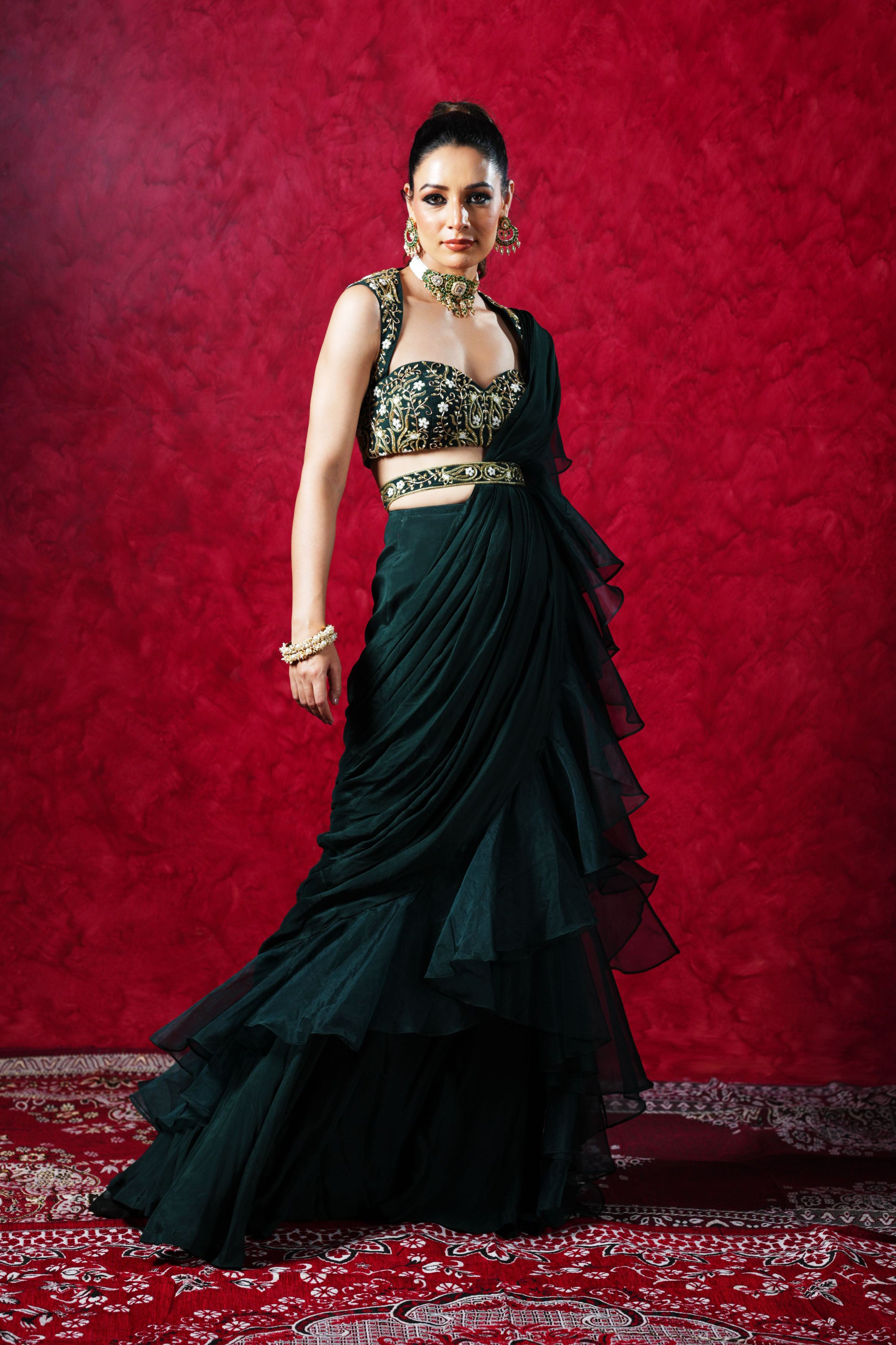 Black paithani saree convert into the long dress sewing-design by  ♥️@bhagyashreedesigner | Instagram